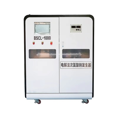 주문 수처리 용량 0-5000L/시간 수막 전해질 세포 6-8g/L 농도를 가진 나트륨 하이포클로리트 발전기 online manufacture
