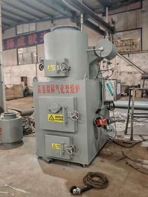 주문 850-1300°C 연소 온도를 갖춘 의료 폐기물 소각기 (디젤 또는 천연가스 연료 사용 유해 폐기물 처리용) 온라인 제조