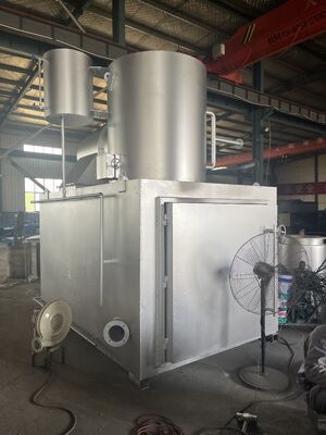 주문 850~1300°C 연소 온도 병원 소각장 디젤 또는 천연가스 연료 온라인 제조