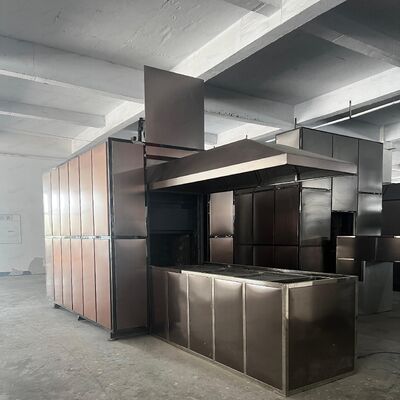 주문 디지털 터치 스크린 인터페이스와 첨단 필터레이션 시스템으로 고품질 스테인리스 스틸 인간 소각장 온라인 제조