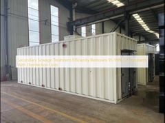 2차 하수처리는 소독 단위로 95~99%의 오염 물질을 효율적으로 제거합니다.