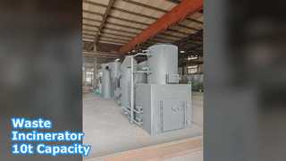 폐기물 소각로 15kg 10t 연소능력